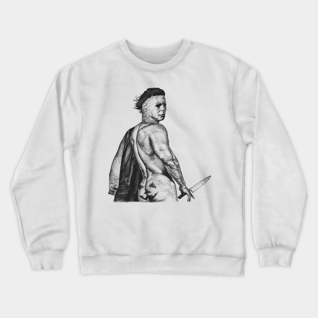 Funny Michael Myers / Retro Style Crewneck Sweatshirt by RadRetro